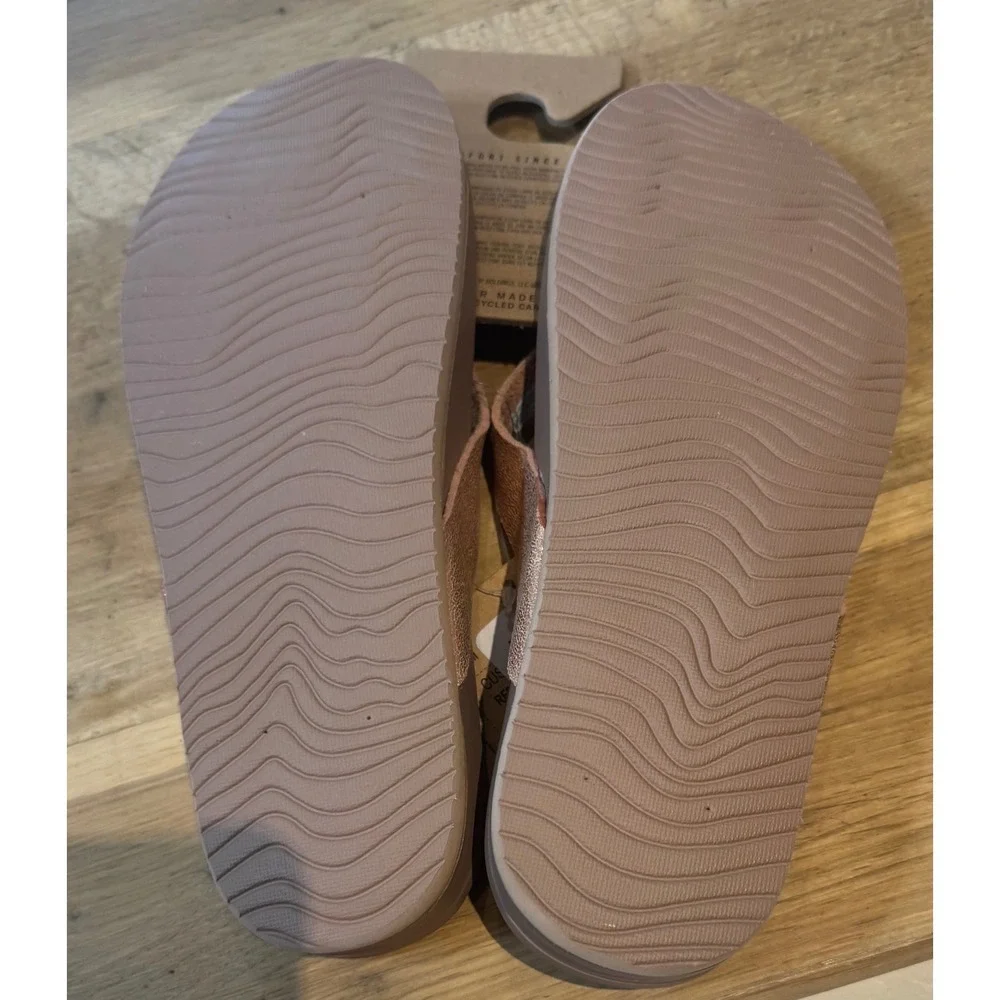 Reef Metallic Bronze Thong Sandals - Rose Gold Straps